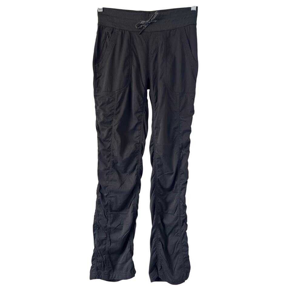 The North Face Aphrodite 2.0 Pant Womens Small in Dark Gray Drawstring Hiking